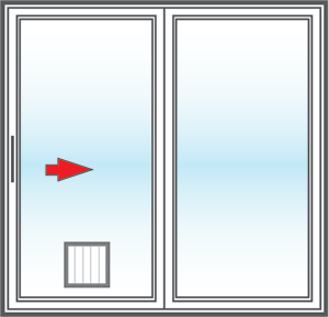 Sliding Patio Door With Pet Door Vinyl Replacement San Diego